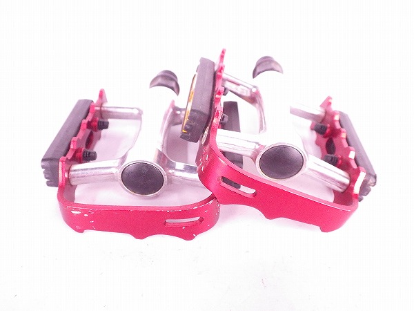 フラットペダル レッド