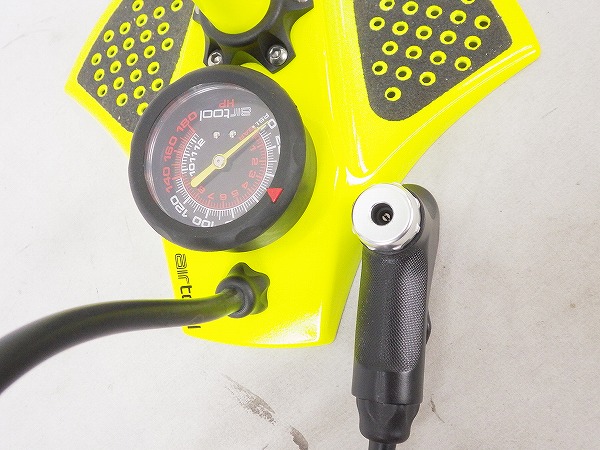 フロアポンプ AIRTOOL 252cc 仏/米式 イエロー