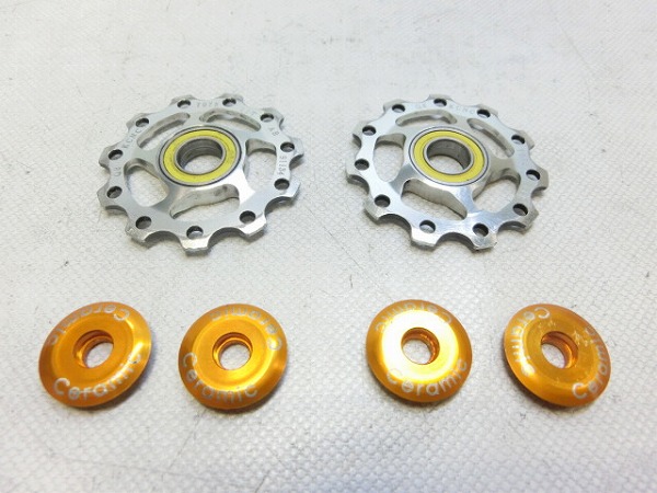 プーリー CERAMIC JOCKEY WHEEL 11T 2個 シルバー
