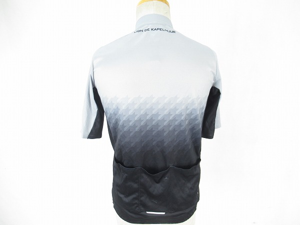 半袖ジャージ　グレー/ブラック　Lサイズ（ASIA）