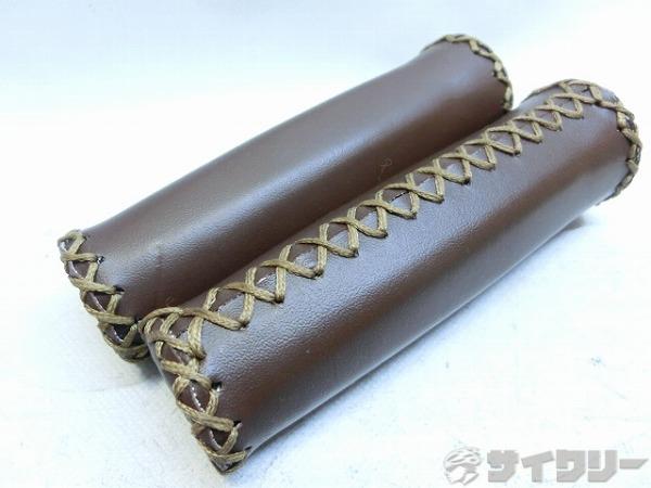 レザー調グリップ ブラウン