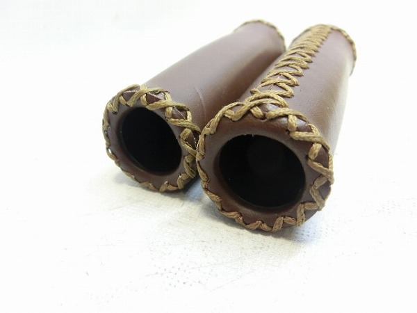 レザー調グリップ ブラウン