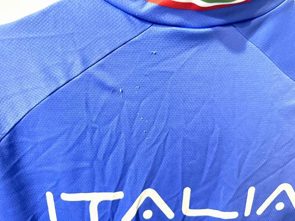 フルジップ半袖ジャージ ブルー Lサイズ