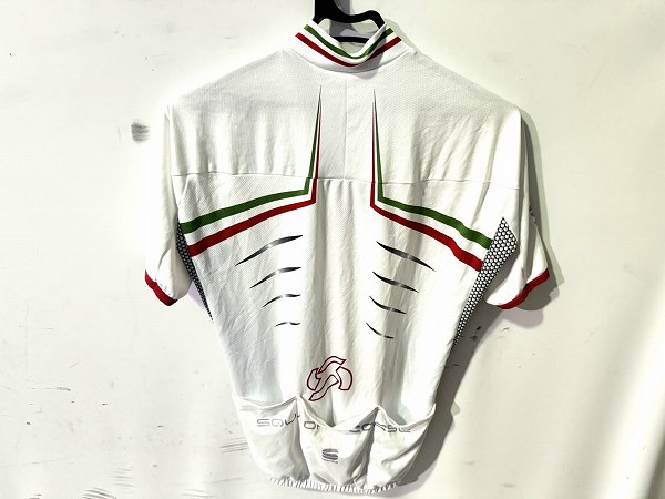 フルジップ半袖ジャージ ホワイト Lサイズ