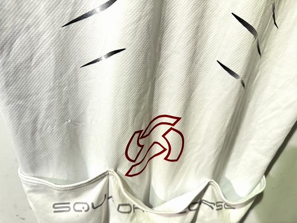 フルジップ半袖ジャージ ホワイト Lサイズ