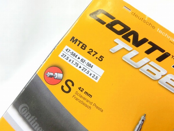 仏式チューブ 27.5×1.75-2.5