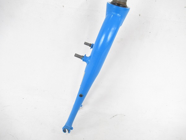 フロントフォーク　ブルー　OSコラム/230mm　700c用