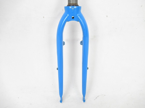 フロントフォーク　ブルー　OSコラム/230mm　700c用