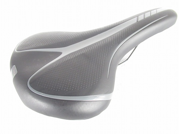 サドル　ブラック/グレー　スチールレール