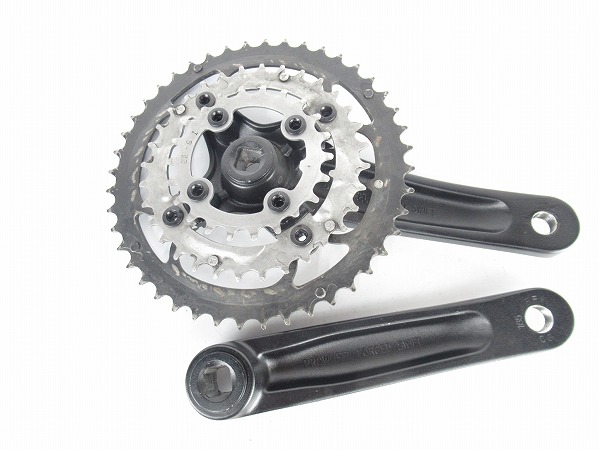 トリプル用クランク　SWIFT　ブラック　44/32/22T　スクエア
