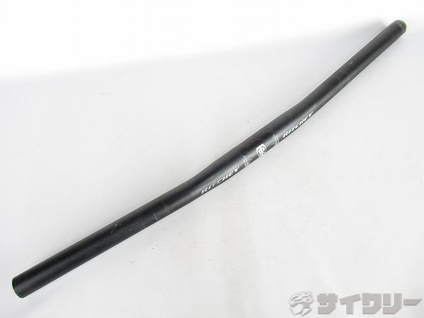 フラットバーハンドル　ブラック　25.4mm/553mm　※カット済