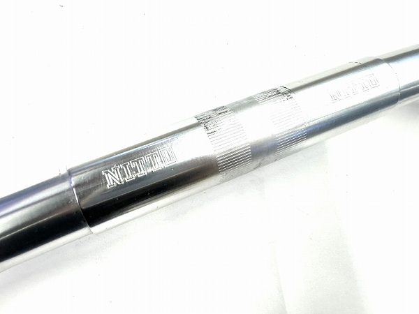 ブルホーンハンドル 約400mm（エンドC-C実測）/26mm シルバー