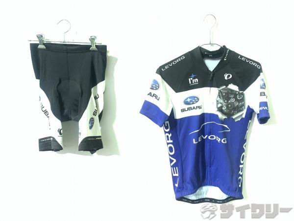 半袖フルジップジャージ レーサーパンツ付き スバルロゴ