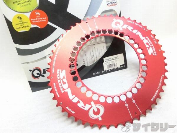楕円チェーンリング Qrings レッド　53t/pcd130mm/5穴/11s