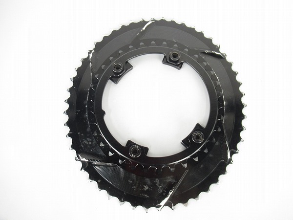 チェーンリングセット　50/34t　ブラック　PCD：110mm（4アーム）