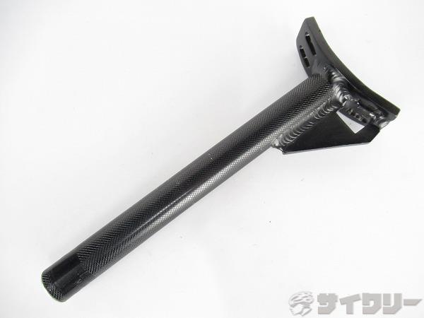 一輪車用シートポスト　4本締め　ブラック　25.4mm/175mm（挿入可能部）
