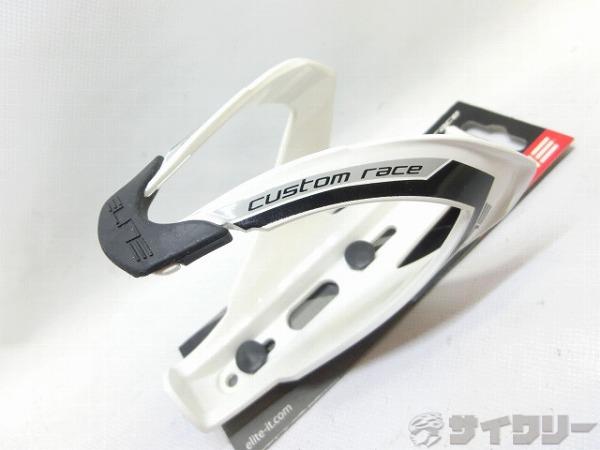 ボトルケージ Custom Race ホワイト/ブラック