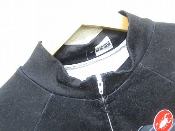 レプリカ長袖ジャージ CASTELLIロゴ Mサイズ ブラック