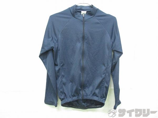 長袖メッシュジャージ Sサイズ ネイビー