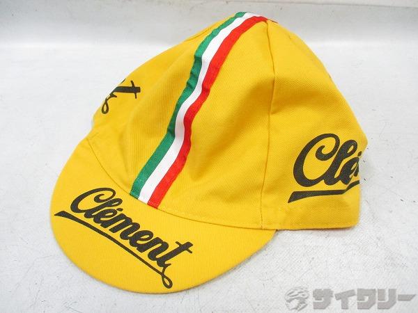 サイクルキャップ Clementロゴ イエロー