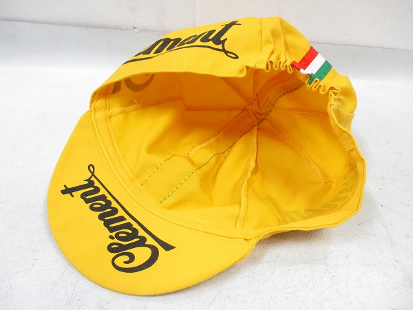 サイクルキャップ Clementロゴ イエロー