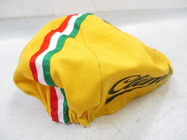 サイクルキャップ Clementロゴ イエロー