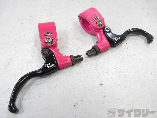 ブレーキレバー DIRT HARRY 25.4mm ピンク ※若干歪み有