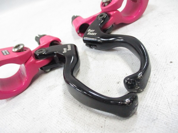 ブレーキレバー DIRT HARRY 25.4mm ピンク ※若干歪み有