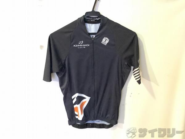 半袖フルジップジャージ カミハギサイクルロゴ 2/S