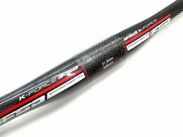 カーボンフラットバーハンドル K-FORCE 約600mm(実測）/31.8mm