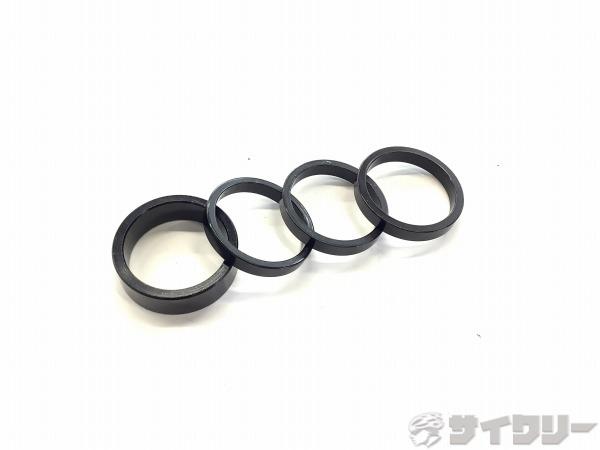 コラムスペーサーセット 10mm1枚/5mm3枚 28.6mm ブラック