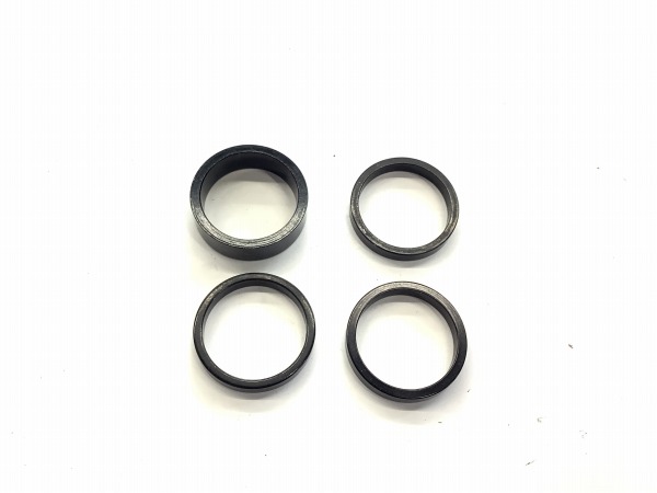 コラムスペーサーセット 10mm1枚/5mm3枚 28.6mm ブラック