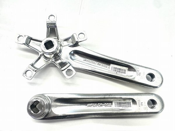 クランクアームセット VERO 110mm 170mm スクエア シルバー
