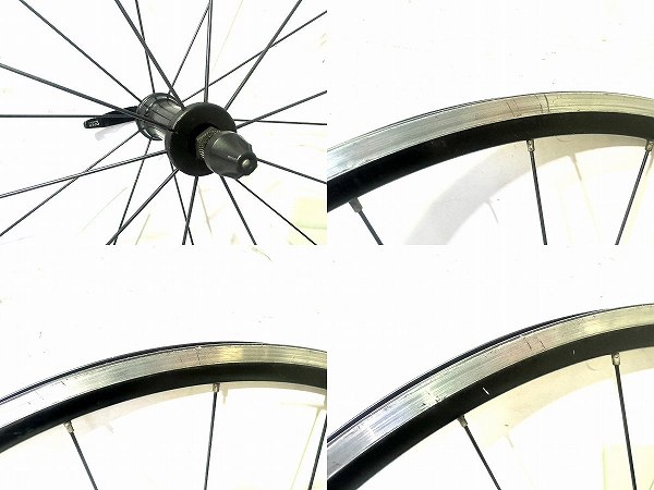 フロントホイール 700C 100mm 20H 使用感、割れあり
