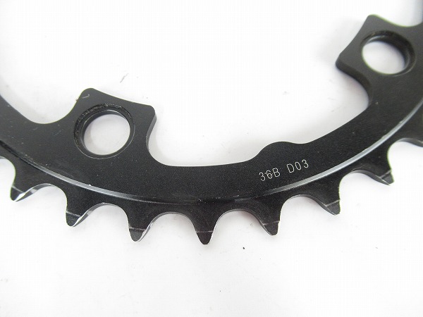 チェーンリング　ブラック　36T　PCD：110mm