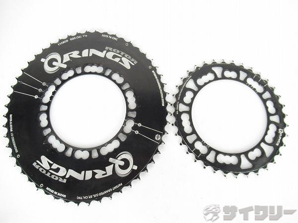 チェーンリングセット　Q-RING　ブラック　52/36T　PCD：110mm　11s用