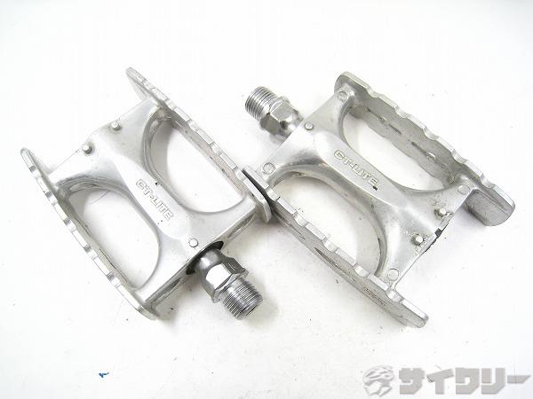 フラットペダル CT-LITE シルバー ※片側ダストキャップ欠品