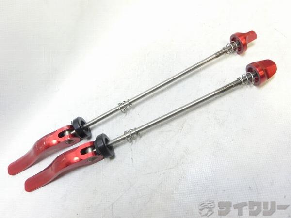 チタンクイックリリースセット レッド 100/135mm