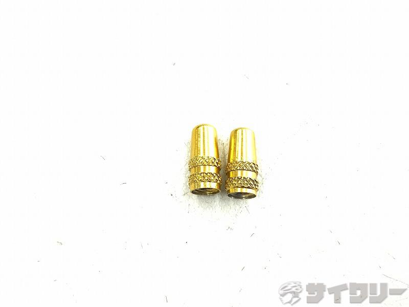 CNCアルミバルブキャップ 仏式 YELLOW