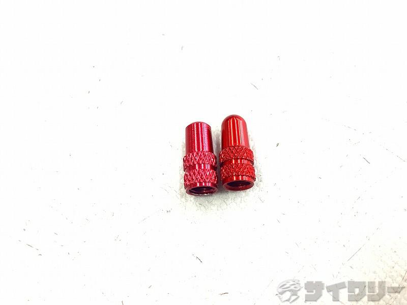 CNCアルミバルブキャップ 仏式 RED