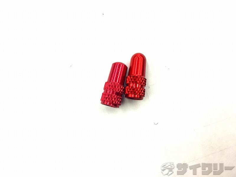 CNC　バルブキャップ　RED