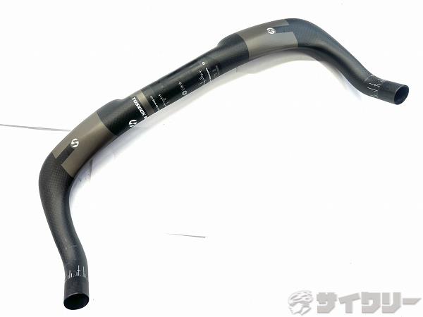 カーボンブルホーンハンドル 約400mm（エンドC-C実測)/31.8mm