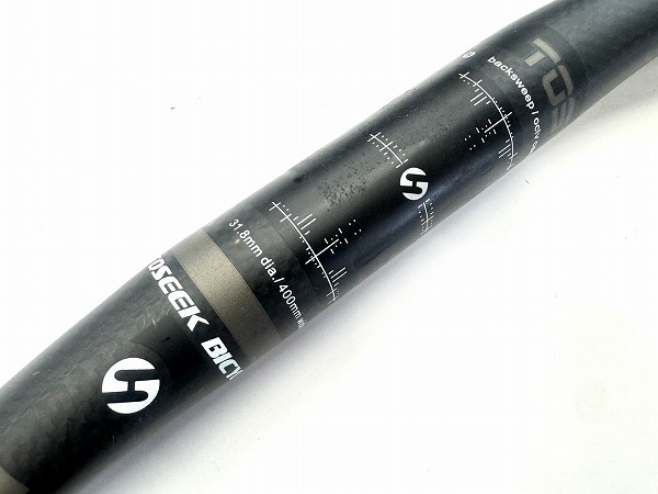 カーボンブルホーンハンドル 約400mm（エンドC-C実測)/31.8mm