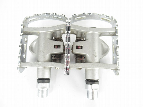 片面ビンディングペダル　PD-M324　シルバー　SPD対応　※ガタ有
