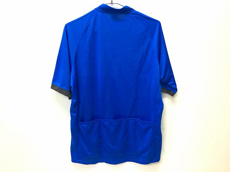 半袖サイクルジャージ ブルー XXLサイズ