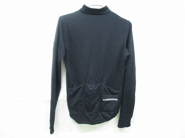 長袖フルジップジャージ LONG SLEEVE JERSEY M ブラック