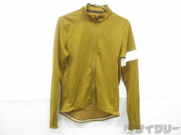 長袖フルジップジャージ LONG SLEEVE JERSEY ブラウン サイズ不明（M-L位）