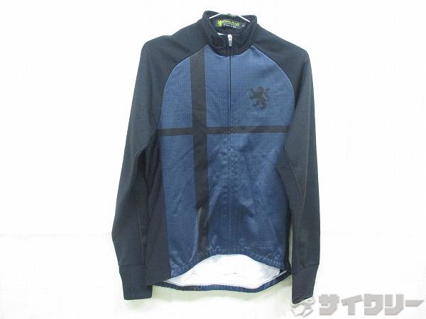 長袖サイクルジャージ チェック柄 Lサイズ