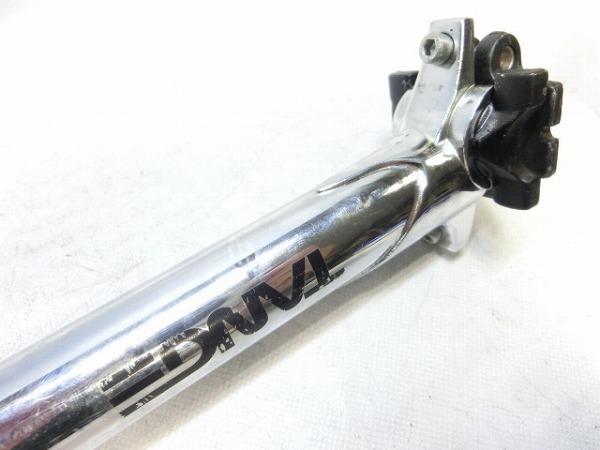 クロモリシートポスト シルバー φ27.2mm/250mm ※カット済み