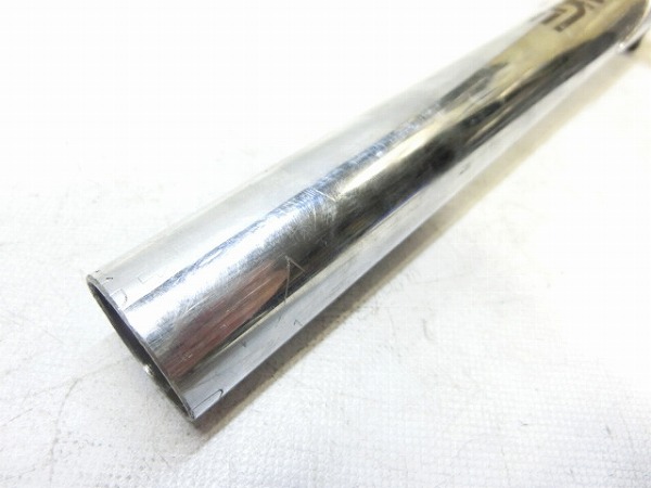 クロモリシートポスト シルバー φ27.2mm/250mm ※カット済み